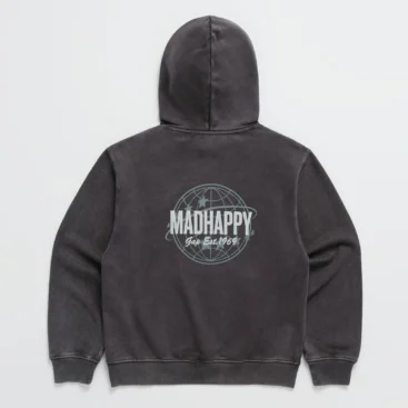 Madhappy And Gap Globe Hoodie Jet