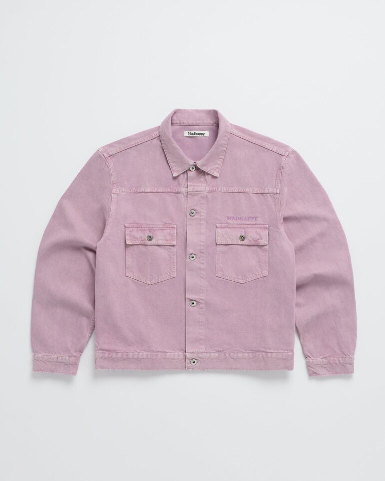 Washed Twill Trucker Lilas Jacket